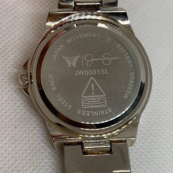 Women's Watch Jessica Simpson JW0001S rhinestones quartz analog 37mm running - Picture 8 of 8